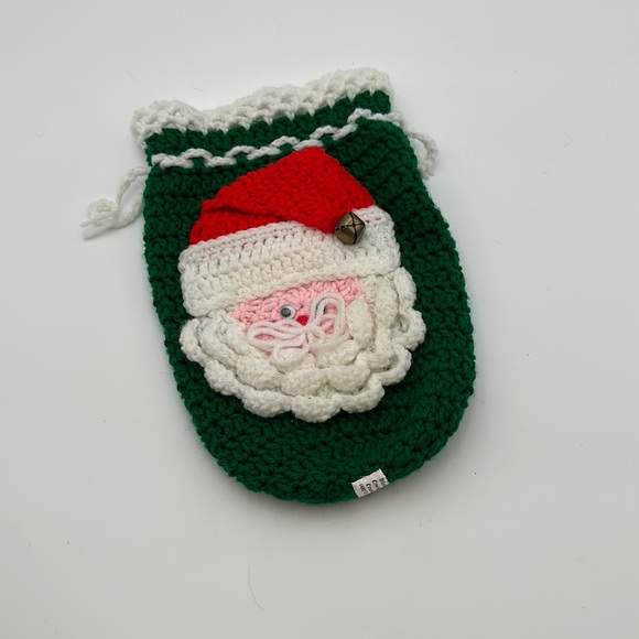 Handmade Crochet Christmas Gift Bag - Picture 1 of 15